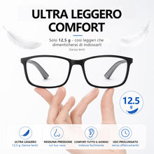Carica l'immagine nel visualizzatore di Gallery, 3 Paia Occhiali da Lettura – Anti-Luce Blu, Cerniere a Molla e Design Antiscivolo