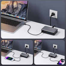 Carica l'immagine nel visualizzatore di Gallery, 200W Caricatore USB C Multiplo, GaN III 8-Port 65W Caricabatterie PPS PD QC Alimentatore USB C Multipla Stazione di Rica