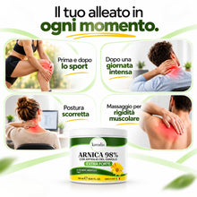 Carica l'immagine nel visualizzatore di Gallery, Arnica Per Cavalli Uso Umano 98%, Arnica gel Forte con Artiglio Del Diavolo