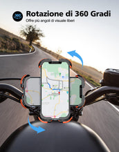 Carica l'immagine nel visualizzatore di Gallery, Glangeh Porta Cellulare Bici [Blocco Sicurezza Antivibrante] 360° Rotazione