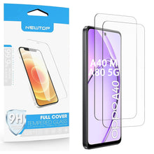 Carica l'immagine nel visualizzatore di Gallery, N NEWTOP 2 Pezzi Pellicola Compatibile con OPPO A40 - A40M - A80 5G, GLASS FILM 0.3mm 9H Vetro Temperato Proteggi Scherm