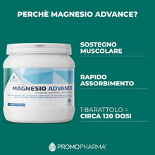 Carica l'immagine nel visualizzatore di Gallery, Magnesio Advance Magnesio in Polvere – Barattolo da 300 g