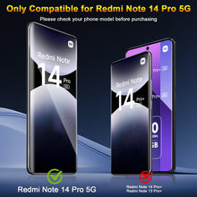 Carica l'immagine nel visualizzatore di Gallery, QULLOO Vetro Temperato per Xiaomi Redmi Note 14 Pro 5G / Poco X7 5G, 2 Pezzi Pellicola Protettiva e 2 Pezzi Pellicola Fo