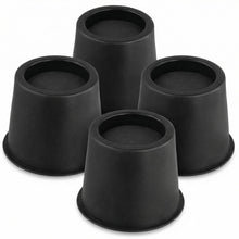 Carica l'immagine nel visualizzatore di Gallery, QWORK® 4 Pezzi rialzi per Letto Rotondi da 10 cm, rialzi per mobili Rotondi Resistenti, Fino a 990 kg, per Divano Letto,