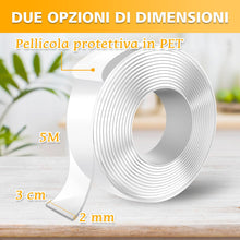 Carica l'immagine nel visualizzatore di Gallery, Nastro Biadesivo Extra Forte, Multifunzione Adesivo non Lascia Tracce Riutilizzabile e Lavabile, Per Foto Tappeti e Ogge