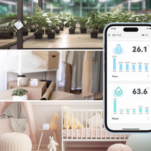 Carica l'immagine nel visualizzatore di Gallery, Inkbird Termometro e Igrometro WiFi,Sensore di Temperatura e Umidità Interno con App Archiviazione Dati Casa,Termometro 