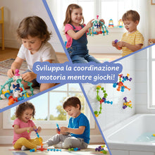 Carica l'immagine nel visualizzatore di Gallery, Science4you Giochi Ventosa per Bambini - Set da 27 Pezzi di Giocattoli da Bagno in Silicone con Ventose, Giocattoli Anti