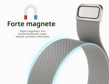 Carica l'immagine nel visualizzatore di Gallery, GIOPUEY 22mm Cinturini Magnetica Compatibile con Amazfit Active Max, Cinturino in Acciaio Inossidabile Intrecciato [Magn