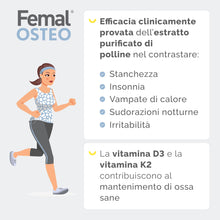 Carica l'immagine nel visualizzatore di Gallery, Femal Osteo Menopausa, Integratore Non Ormonale per Ossa Sane 30 Capsule