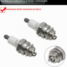 Carica l'immagine nel visualizzatore di Gallery, 10 PCS L7T Candela per 2 Tempi 33cc 43cc 47cc 49cc Pocket Bike per Mini Chopper per Partner 350 351 SEGHE Motosega Trimm