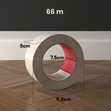 Carica l'immagine nel visualizzatore di Gallery, 6 Rotoli Nastro Adesivo Trasparente Imballaggio Pacchi Scotch 50mm x 66m