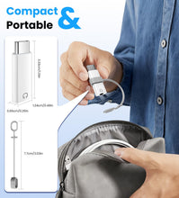Carica l'immagine nel visualizzatore di Gallery, TiMOVO Adattatore da USB C a Cuffie Audio da 3,5 mm, Bianco