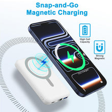 Carica l'immagine nel visualizzatore di Gallery, AOGUERBE Power Bank per MagSafe, 10000mAh Magnetico PowerBank per iPhone