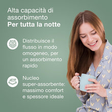 Carica l'immagine nel visualizzatore di Gallery, Saugella Assorbenti Cotton Touch Notte con Ali, 36 Pezzi