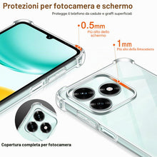 Carica l'immagine nel visualizzatore di Gallery, iVoler Cover per Honor X5C Plus, Custodia Antiurto Anti-Graffio Trasparente per Assorbimento Degli Urti con Paraurti in 