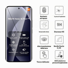 Carica l'immagine nel visualizzatore di Gallery, 3D Vetro Temperato per Xiaomi Redmi Note 15 Pro Plus 5G, 2+2 Pezzi Pellicola Prottetiva con Pellicola Fotocamera Anti Gr
