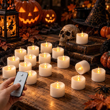 Carica l'immagine nel visualizzatore di Gallery, Da by 24 Pezzi Bougie LED Tè con Telecomando, Pile CR2032 Incluse, Senza Fiamma, per Decorazione Casa Matrimonio Festa