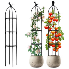 Carica l'immagine nel visualizzatore di Gallery, Supporto per piante rampicanti da giardino, 120 cm, obelisco per rampicanti, rimovibile, per piante obelisco, traliccio,