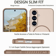 Carica l'immagine nel visualizzatore di Gallery, Cover per Samsung Galaxy S25 Compatibile con MagSafe Cachi‌