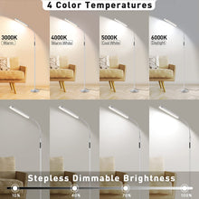 Carica l'immagine nel visualizzatore di Gallery, OUTON Lampada da Terra LED Dimmerabile, 12 W/1200 LM, Moderna Lampada da Lettura Regolabile con 4 Temperature di Colore,