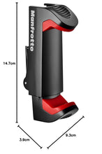 Carica l'immagine nel visualizzatore di Gallery, Manfrotto Morsetto Universale per Smartphone, Versione Professionale (MCPIXI), Morsetto per Mini Treppiede per Fotocamer