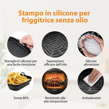 Carica l'immagine nel visualizzatore di Gallery, GRIFEMA Teglia Silicone Friggitrice Aria 2 Pezzi 5-8L per COSORI Ninja