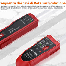 Carica l'immagine nel visualizzatore di Gallery, Proster Tester Cavo RJ45 RJ11 con Cuffie Tracciatore Tester Cavi Rete LAN Cavo RJ Portatile Localizzatore Cavo Cellulare