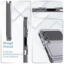 Carica l'immagine nel visualizzatore di Gallery, Anoowkoa Custodia Cover per Samsung Galaxy Z Flip 4 CASE Ultra Sottile Morbido TPU e PC Trasparente Silicone Antiurto Pr