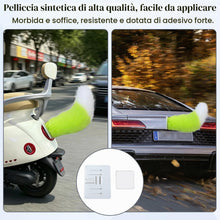 Carica l'immagine nel visualizzatore di Gallery, Coda Elettrica per Auto con Telecomando, Coda Pelosa per Auto, Con Suono attivato e Oscillazione a 3 Velocità, Coda Elet