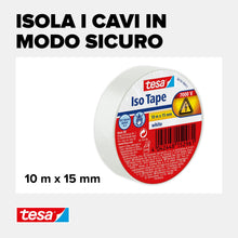 Carica l'immagine nel visualizzatore di Gallery, Tesa Nastro Isolante, 10M X 15Mm, Bianco