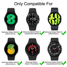 Carica l'immagine nel visualizzatore di Gallery, Amzpas Cinturino per Samsung Galaxy Watch 7/6/5/4 40mm 44mm, 20mm Cinturino Sportivo in Silicone per Samsung Galaxy Watc
