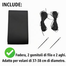 Carica l'immagine nel visualizzatore di Gallery, AUTOZOCO Coprivolante con aghi e filo, coprivolante da cucire per diametro 37/38 cm, protezione volante auto, antiscivol
