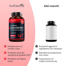 Carica l'immagine nel visualizzatore di Gallery, Nutravita Mirtillo Rosso 37.500mg - 2 Mesi