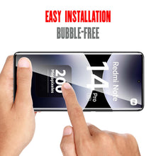 Carica l'immagine nel visualizzatore di Gallery, WFTE [2-Pezzi Vetro Temperato per Xiaomi Redmi Note 14 Pro 5G/Poco X7 Pellicola Protettiva 3D Copertura Completaper [Dur