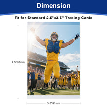 Carica l'immagine nel visualizzatore di Gallery, 100 buste morbide ultra trasparenti per carte da gioco standard, 6,3 x 8,9 cm, per sport, mini foto