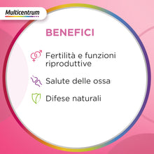 Carica l'immagine nel visualizzatore di Gallery, Multicentrum Pre-Mamma Integratore Multivitaminico Completo, 30 Compresse