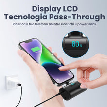 Carica l'immagine nel visualizzatore di Gallery, Mini Power Bank 5200mAh, 20W Ricarica Rapida Powerbank Portatile, Ultra Sottile &amp; Leggero Batteria Esterna con LCD Displ