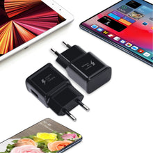 Carica l'immagine nel visualizzatore di Gallery, USB Power Supply Caricabatterie Presa Adattatore Spina Per iPhone 11/X 8/7/6, Samsung Galaxy S22 S21 S20 S10 S5 S6 S7 S8