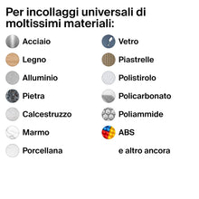 Carica l'immagine nel visualizzatore di Gallery, Fischer 2 Pz Mega Colla Epossidica Bicomponente PowerMix NTJH, Presa Rapida, Adesivo Trasparente per Incollare Metallo, 