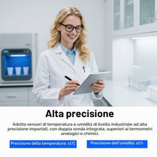 Carica l'immagine nel visualizzatore di Gallery, 4 Pezzi Mini Termometro Digitale, Igrometro LCD Temperatura Interna Senza Fili, Misuratore di Umidità con Sensore di Tem
