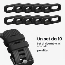 Carica l'immagine nel visualizzatore di Gallery, kwmobile Set 10 Passanti per Cinturino Orologio Compatibile con 22mm Smartwatch Strap (Universal) - Anelli Fissaggio Oro