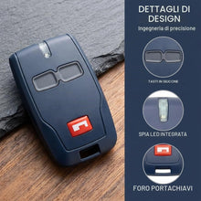 Carica l'immagine nel visualizzatore di Gallery, 2 x 433 MHz Telecomando per apertura cancello BFT, sostituzione telecomando BFT Mitto 2, chiave con attacco per cancello