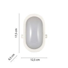 Carica l'immagine nel visualizzatore di Gallery, VELAMP TARTARUGA – Plafoniera LED impermeabile (IP44) – 450 lumen luce bianca naturale 4000K. Ideale per montaggio all’e