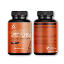 Carica l'immagine nel visualizzatore di Gallery, Ashwagandha KSM-66 + Magnesio COMPLEX - Ansia e stress | Più riposo, benessere mentale e fisico – Alto Dosaggio 5% Witha
