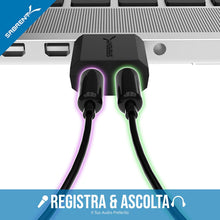Carica l'immagine nel visualizzatore di Gallery, SABRENT Scheda Audio USB Esterna, Adattatore Audio Presa USB a Jack 3,5mm per Cuffie Microfono Casse Stereo, Compatibile
