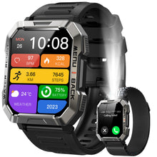 Carica l'immagine nel visualizzatore di Gallery, IOWODO Smartwatch Uomo con Torcia LED e Bussola, Batteria 900mAh 30 Giorni