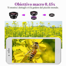Carica l'immagine nel visualizzatore di Gallery, Obiettivo per smartphone universali, 2 in 1 Obiettivo per cellulare, Macro 12,5x, Grandangolare 0,45x, Obiettivi macro,p