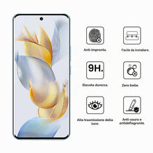 Carica l'immagine nel visualizzatore di Gallery, WFTE [2 pellicole protettive per Honor 90, in vetro temperato 3D, durezza 9H, antigraffio, anti-olio, anti-bolle, compat