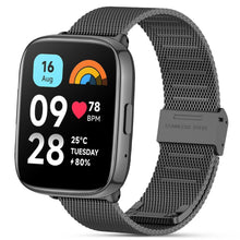 Carica l'immagine nel visualizzatore di Gallery, Compatibile con Redmi Watch 3 Active Cinturino in Acciaio Inossidabile, Bellissimo Cinturino in Metallo per Redmi Watch 