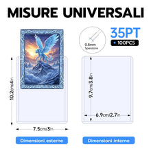 Carica l'immagine nel visualizzatore di Gallery, Wigearss 100 Pezzi Custodie Rigide Bustine Protettive Custodie Protettive Carte per YuGiOh, Pokemon, Ultimate Guard, MTG